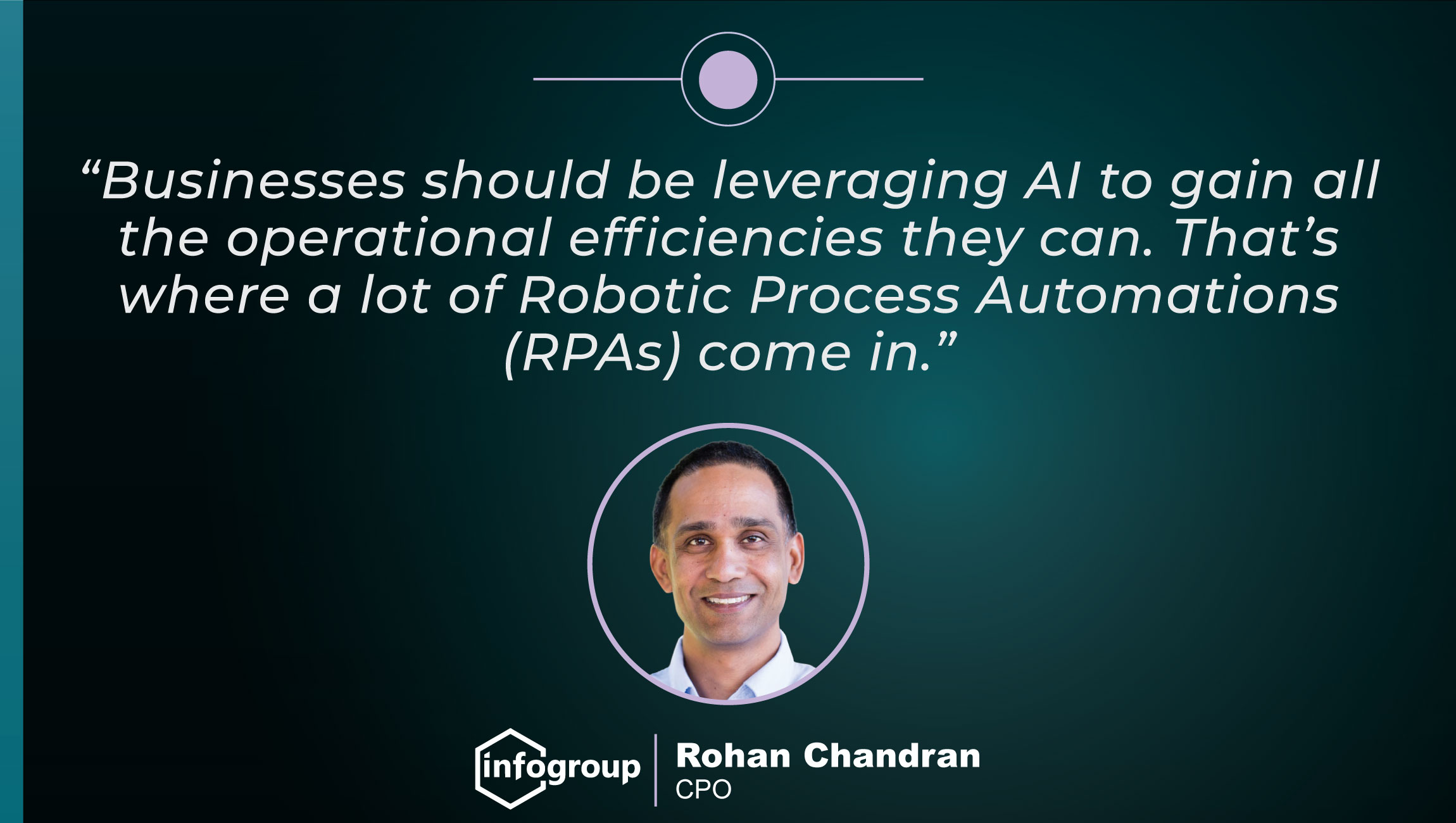 TechBytes with Rohan Chandran, CPO at Infogroup