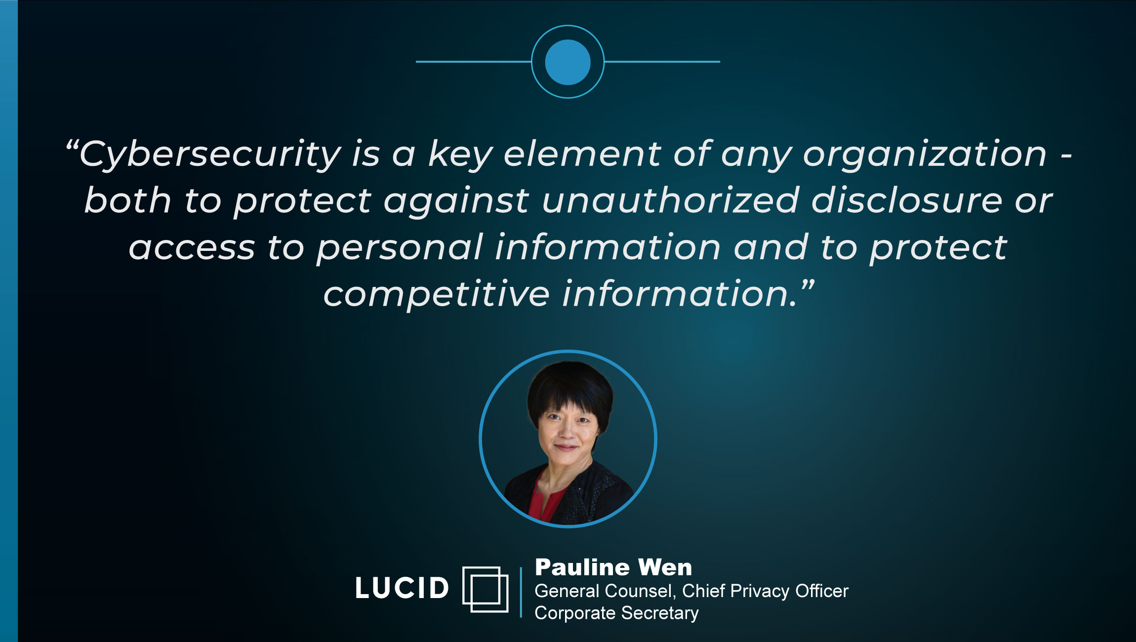 TechBytes with Pauline Wen, Chief Privacy Officer and Corporate Secretary at Lucid