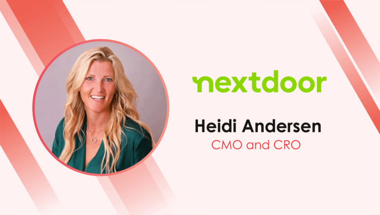 MarTech Interview with Heidi Andersen, CMO and CRO at Nextdoor